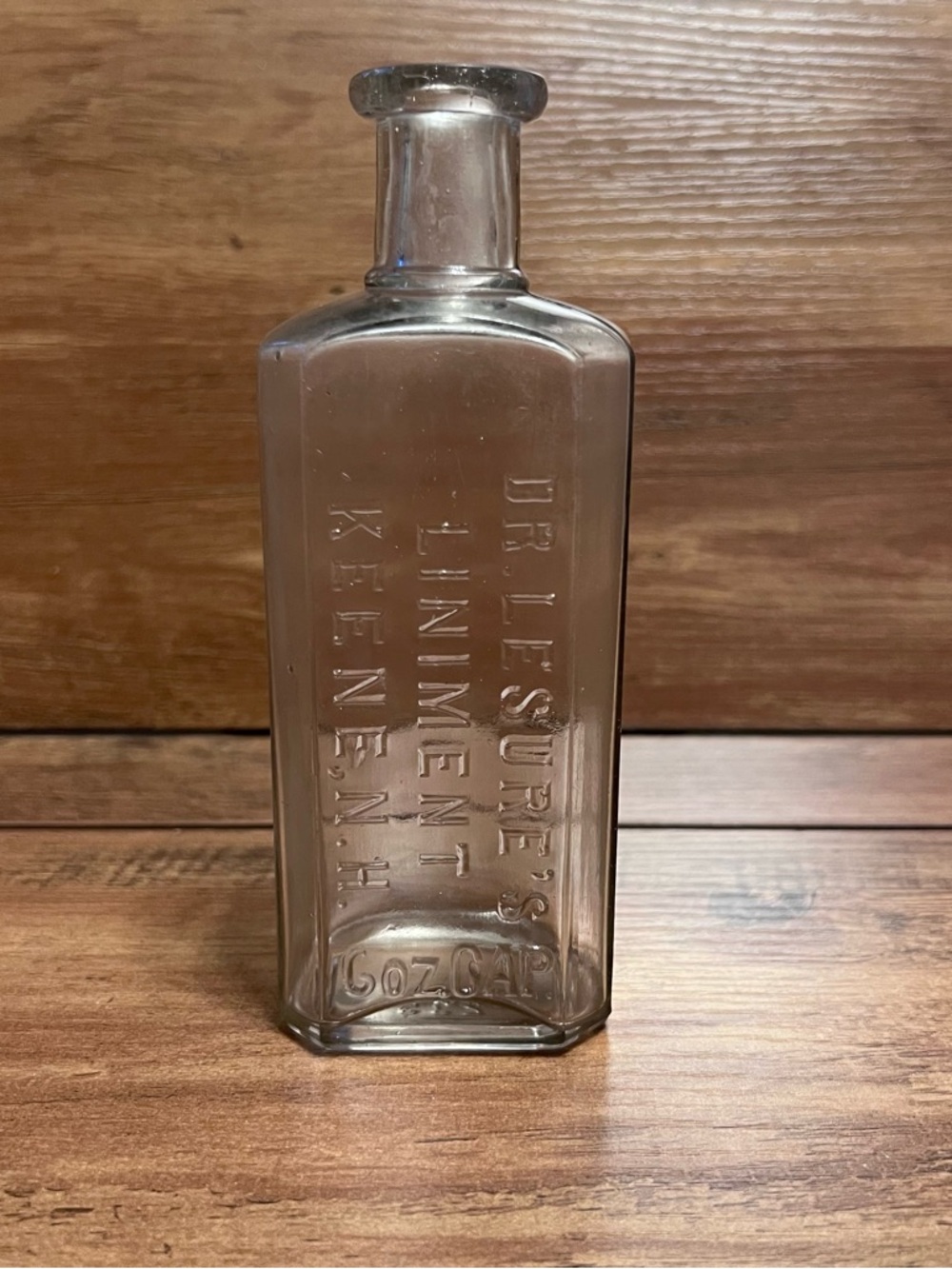 Antique Medicine Bottle, Dr. Lesure’s Liniment Keene, N.H.